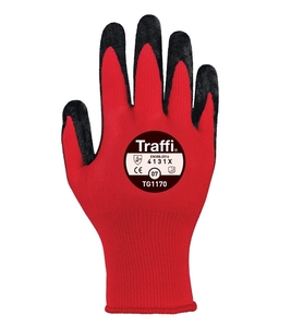 Size 10 TG1170-10 RED X-Dura Nitrile PalmTraffi Glove - Cut Level 1